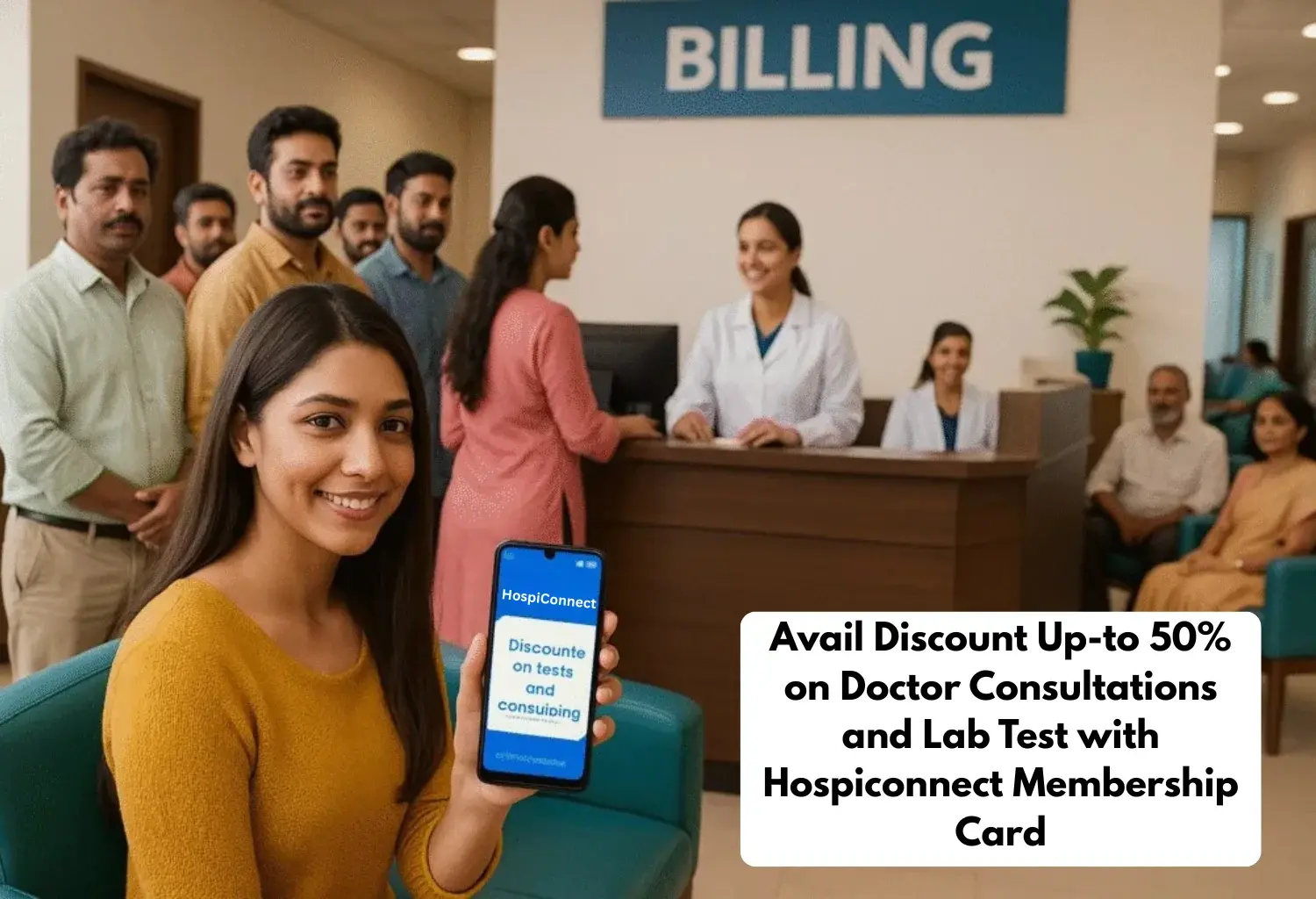 Hospiconnect consultation discount campaign visual