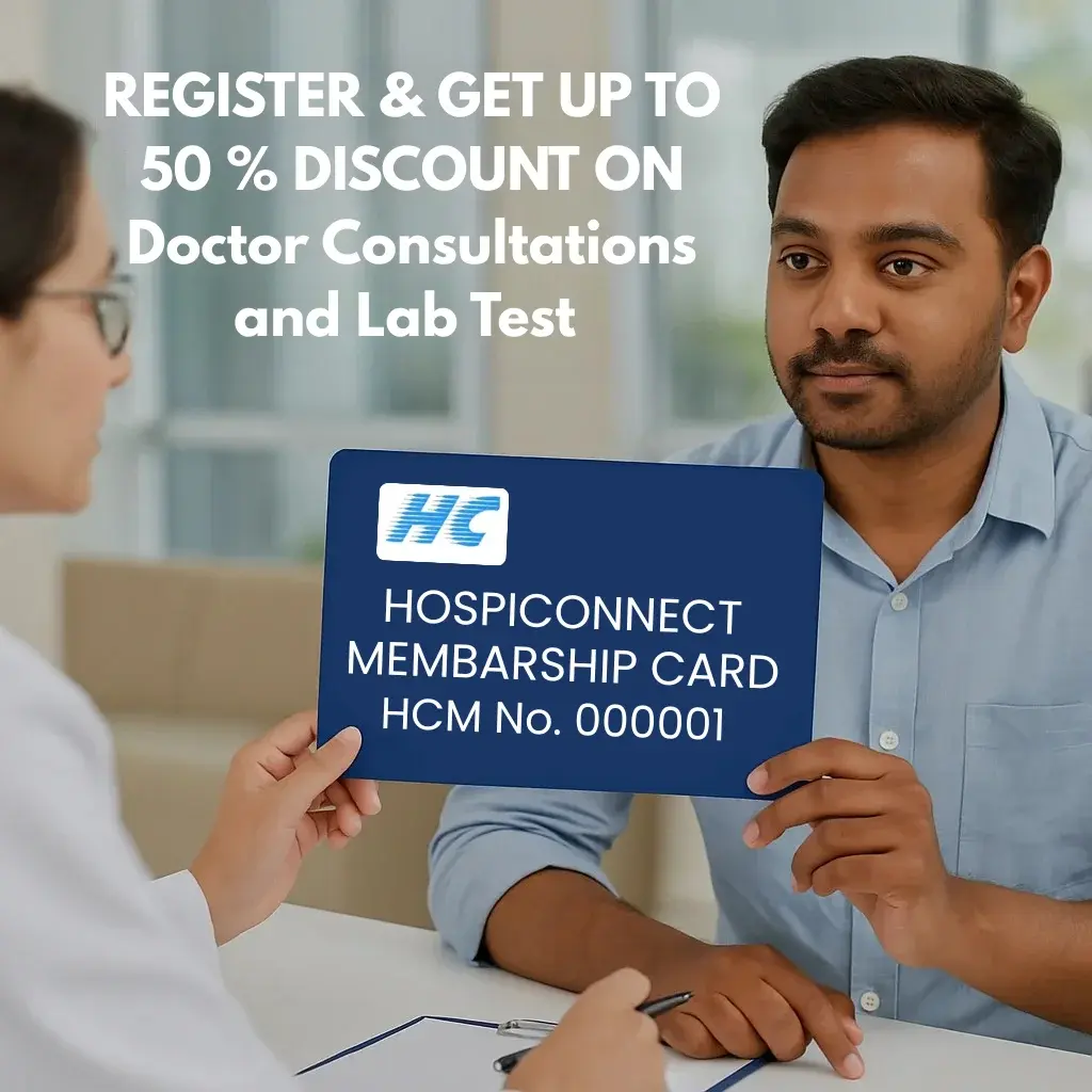 Hospiconnect membership card promotional visual